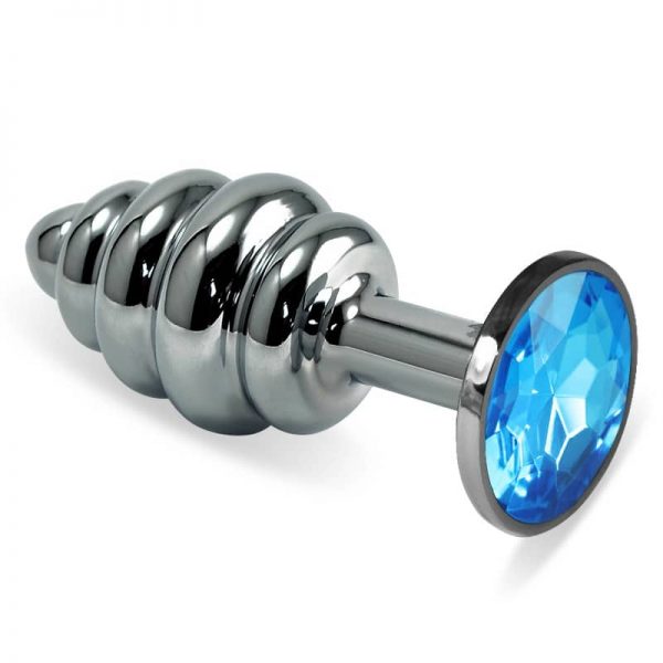Mavi Küçük boy metal plug - Görsel 2