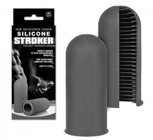 Silicone Stroker Mastürbatör - Gri - Görsel 2