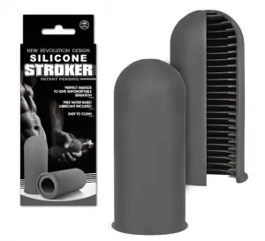 Silicone Stroker Mastürbatör - Gri - Görsel 2