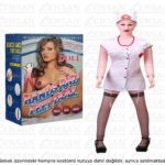 Gerçek Bayan Ölçülerinde, Aksesuarlı Sarışın Şişme Manken