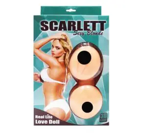 Scarlett Sexy Blonde Gerçekçi Sarışın Şişme Manken - Görsel 2
