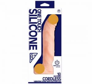 One Touch Silicone 20cm Kablosuz Vibratör - Ten - Görsel 2