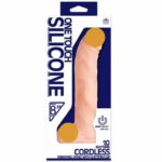 One Touch Silicone 20cm Kablosuz Vibratör - Ten