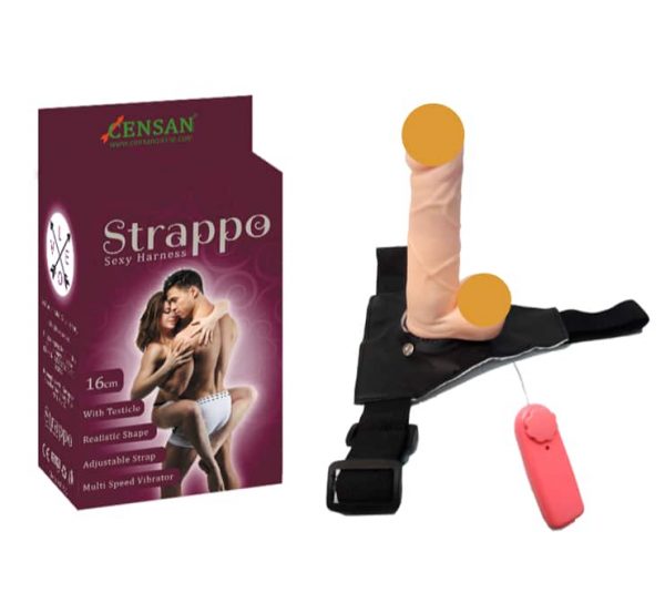 Strappo 16cm Testisli Belden Bağlamalı Vib - Görsel 2