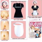FLEUR THE FLIERTY Hizmetçi Kostümlü Şişme Manken - Görsel 2